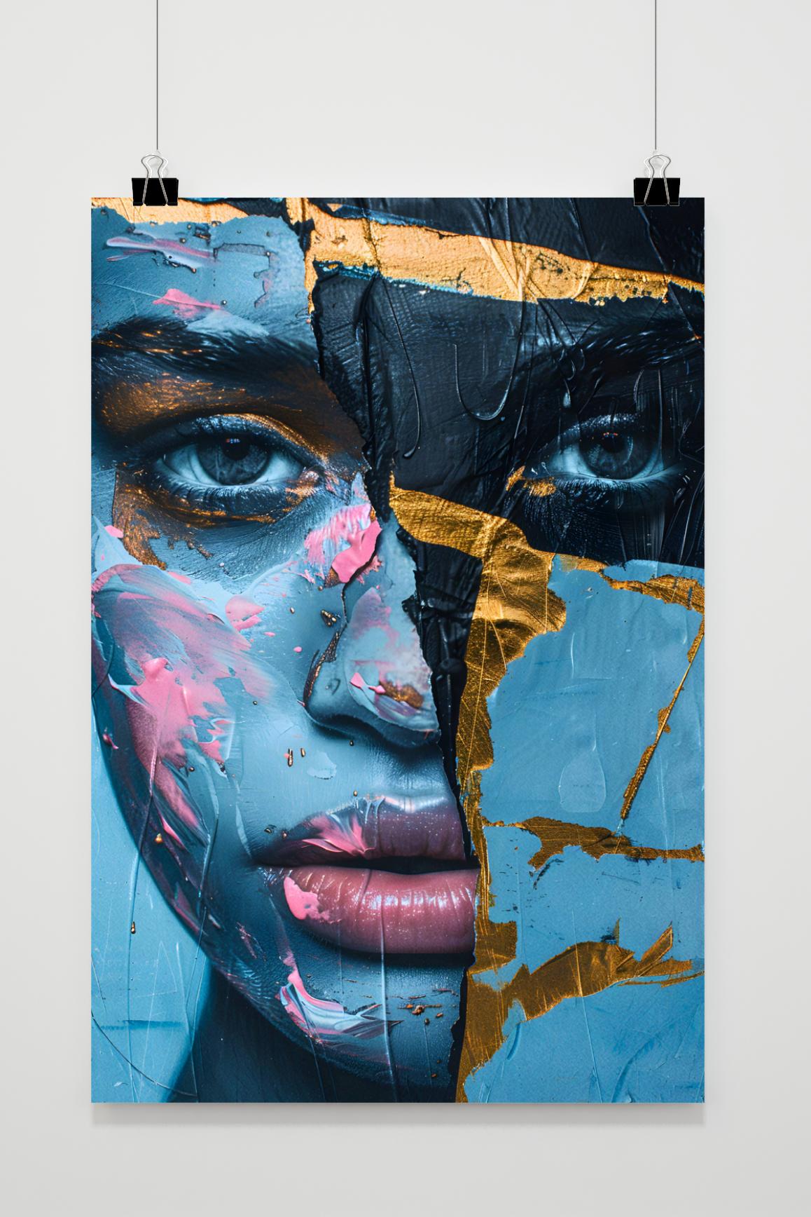 Póster Collage Mujer de 25 Artstreet