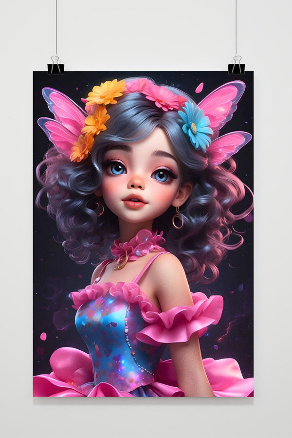 Póster Hada Rosa