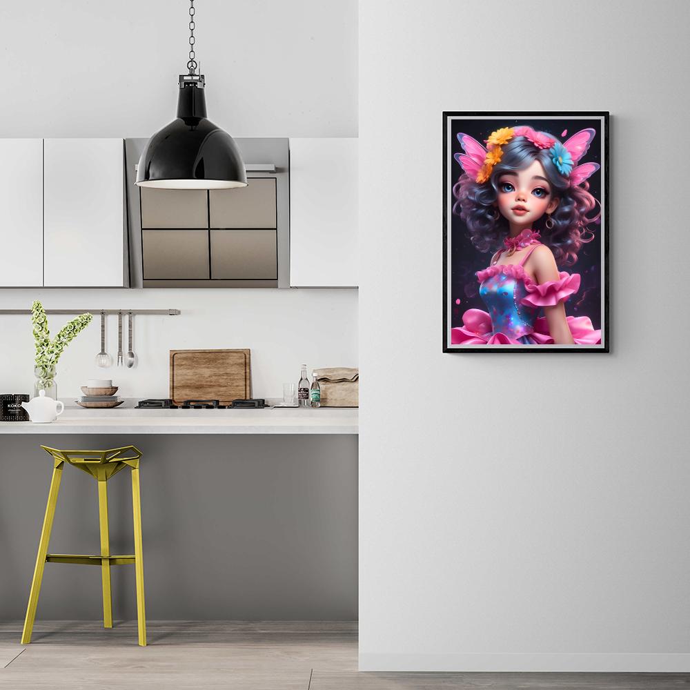 Fée Rose dans un intérieur