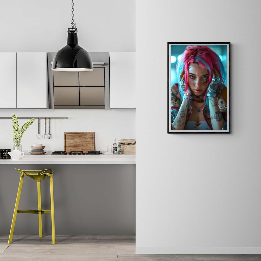 Cyberpunk dans un intérieur