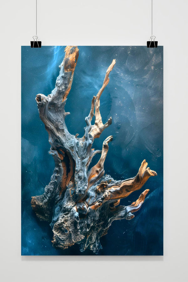 Drijfhout Blauw poster
