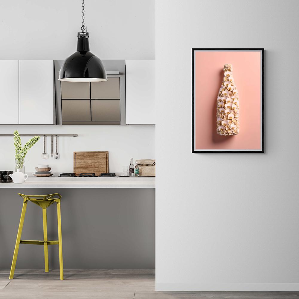 Fleurs Forme Bouteille dans un intérieur