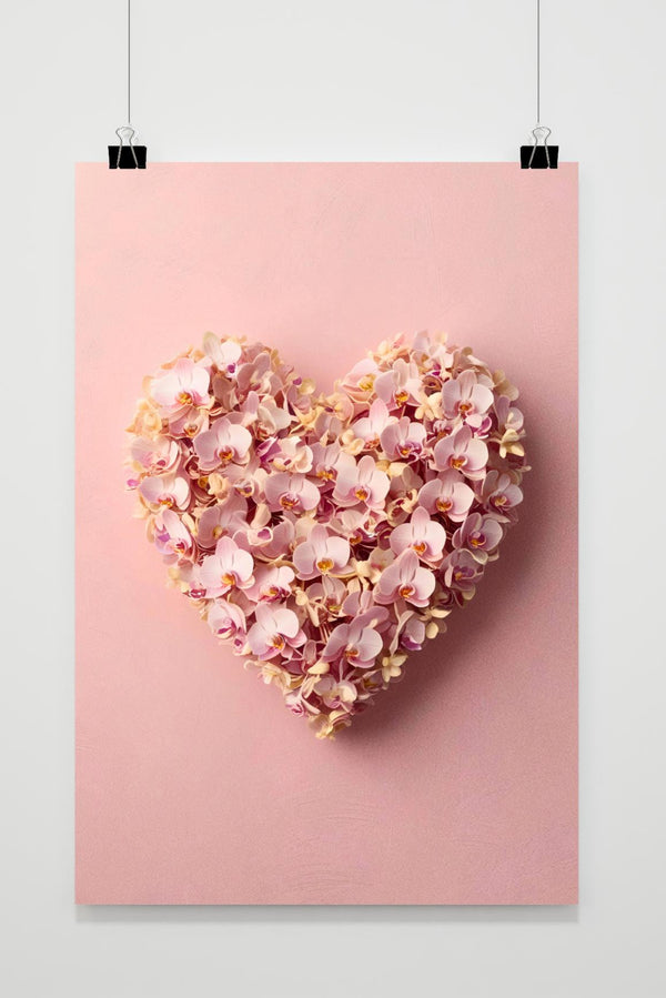 Flower Heart Shape poster