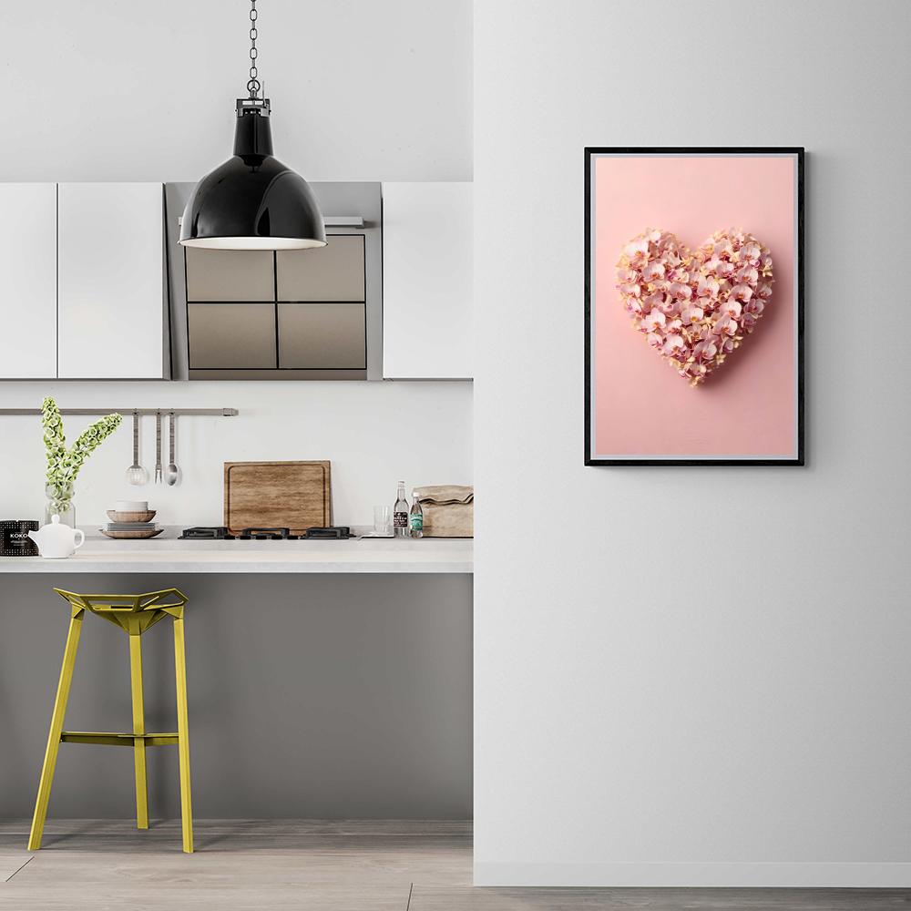 Fleurs Forme Cœur dans un intérieur