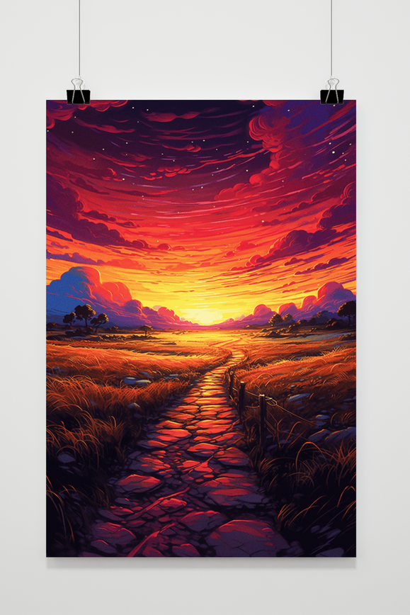 Póster Valle de Color de 25 Artstreet