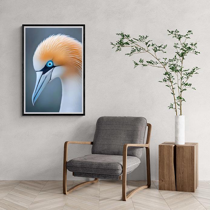 Oiseau Fou de Bassan dans un intérieur