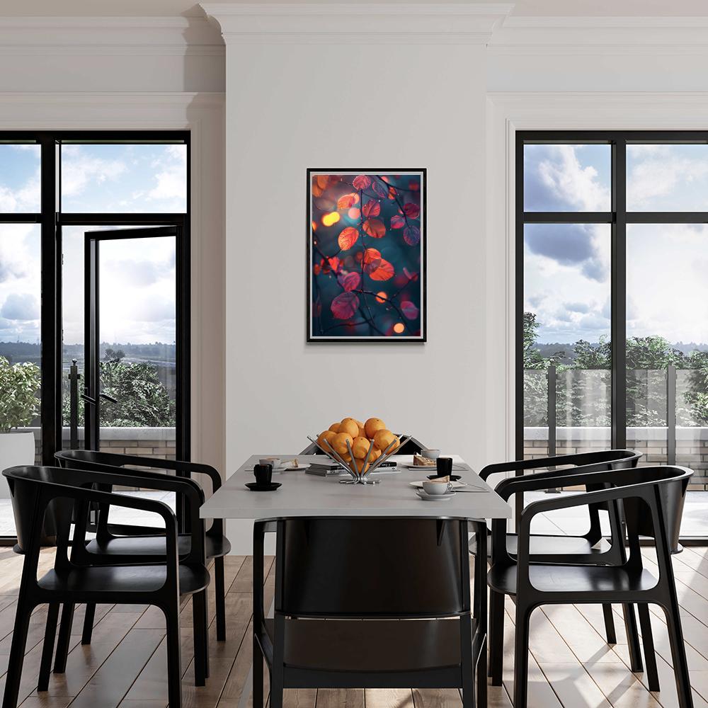 Feuilles Orange dans un intérieur