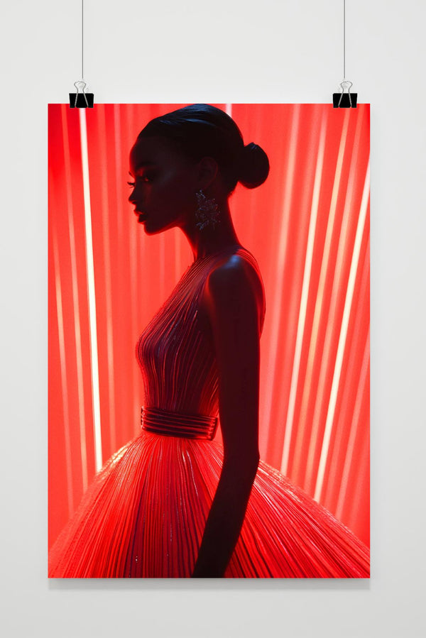 Vrouw Rood poster
