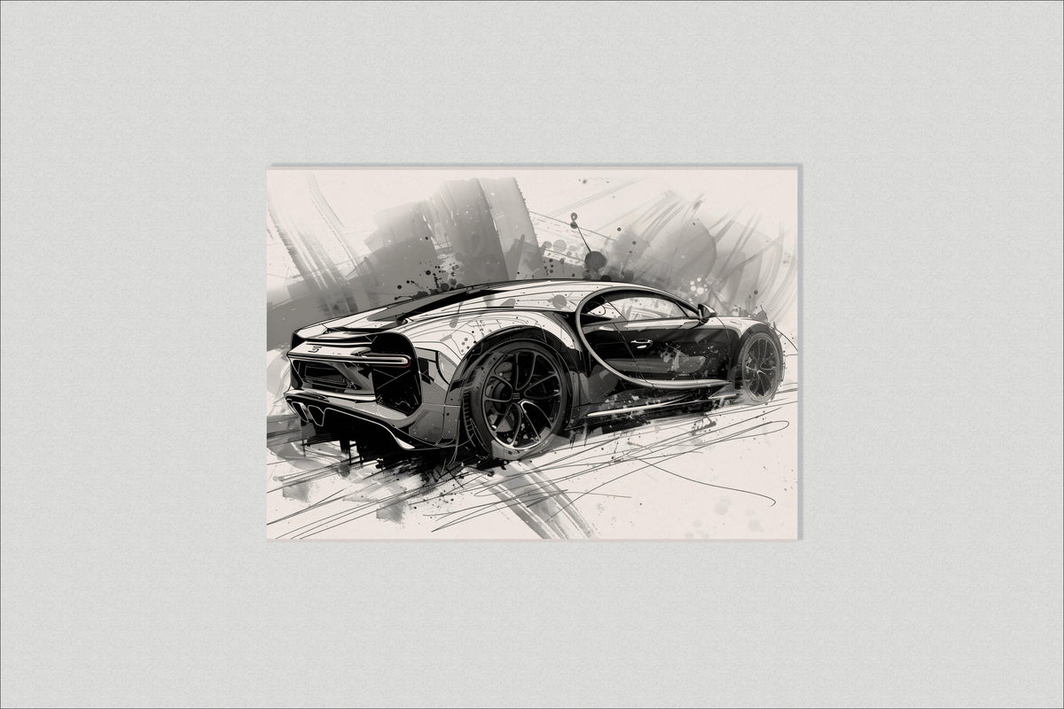 Bugatti Esquisse dans un intérieur