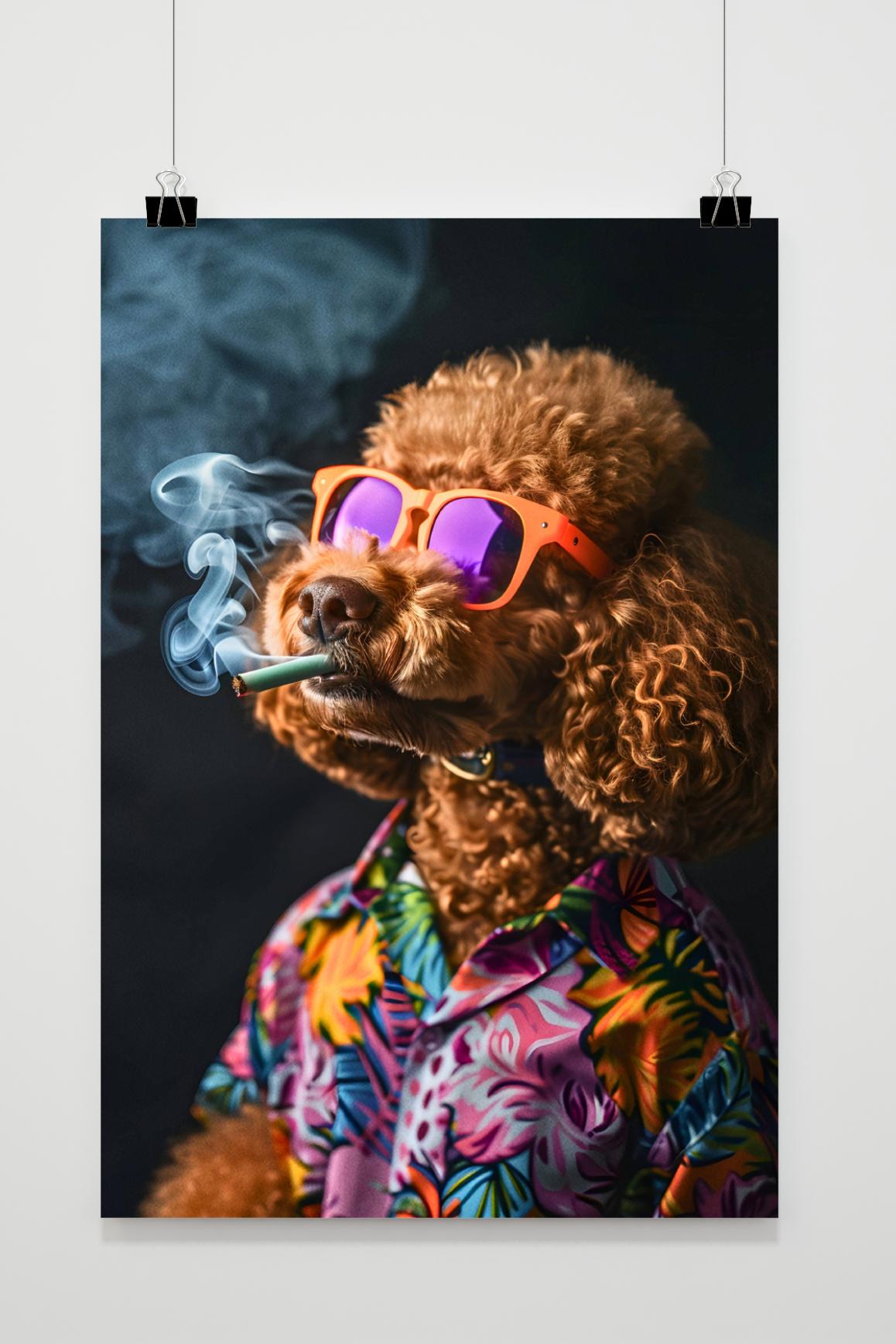 Affiche Chien Fumeur de 25 Artstreet