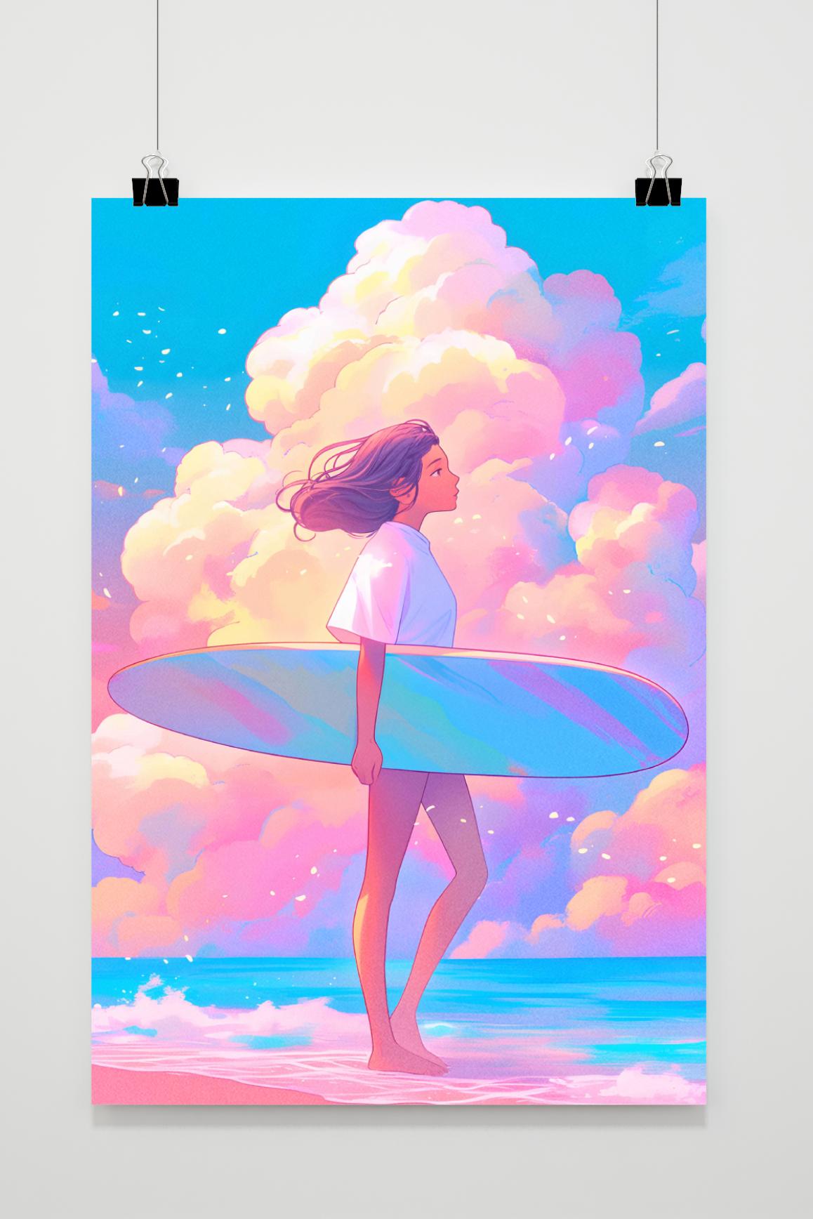 Affiche Surfeur de 25 Artstreet