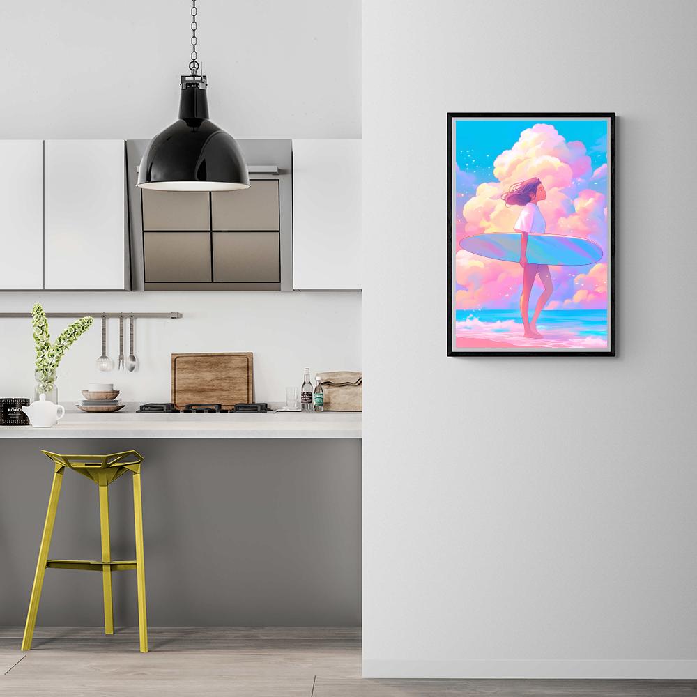 Surfeur dans un intérieur