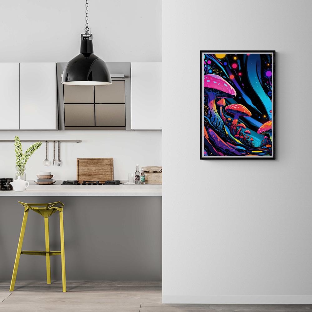 Champignon Psychédélique dans un intérieur