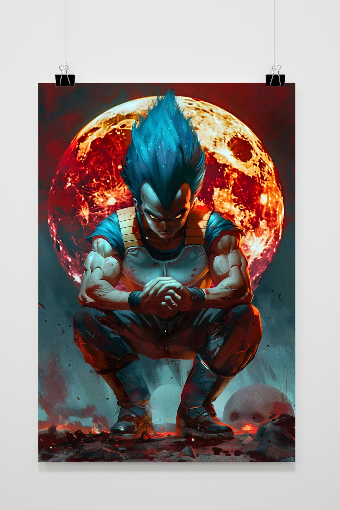 Affiche Vegeta Dragonball Z de 25 Artstreet