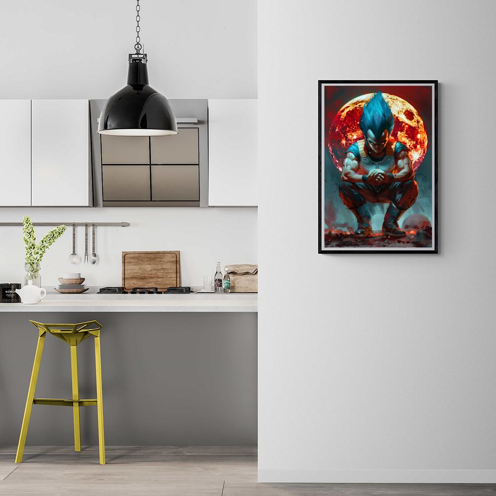 Vegeta Dragonball Z dans un intérieur