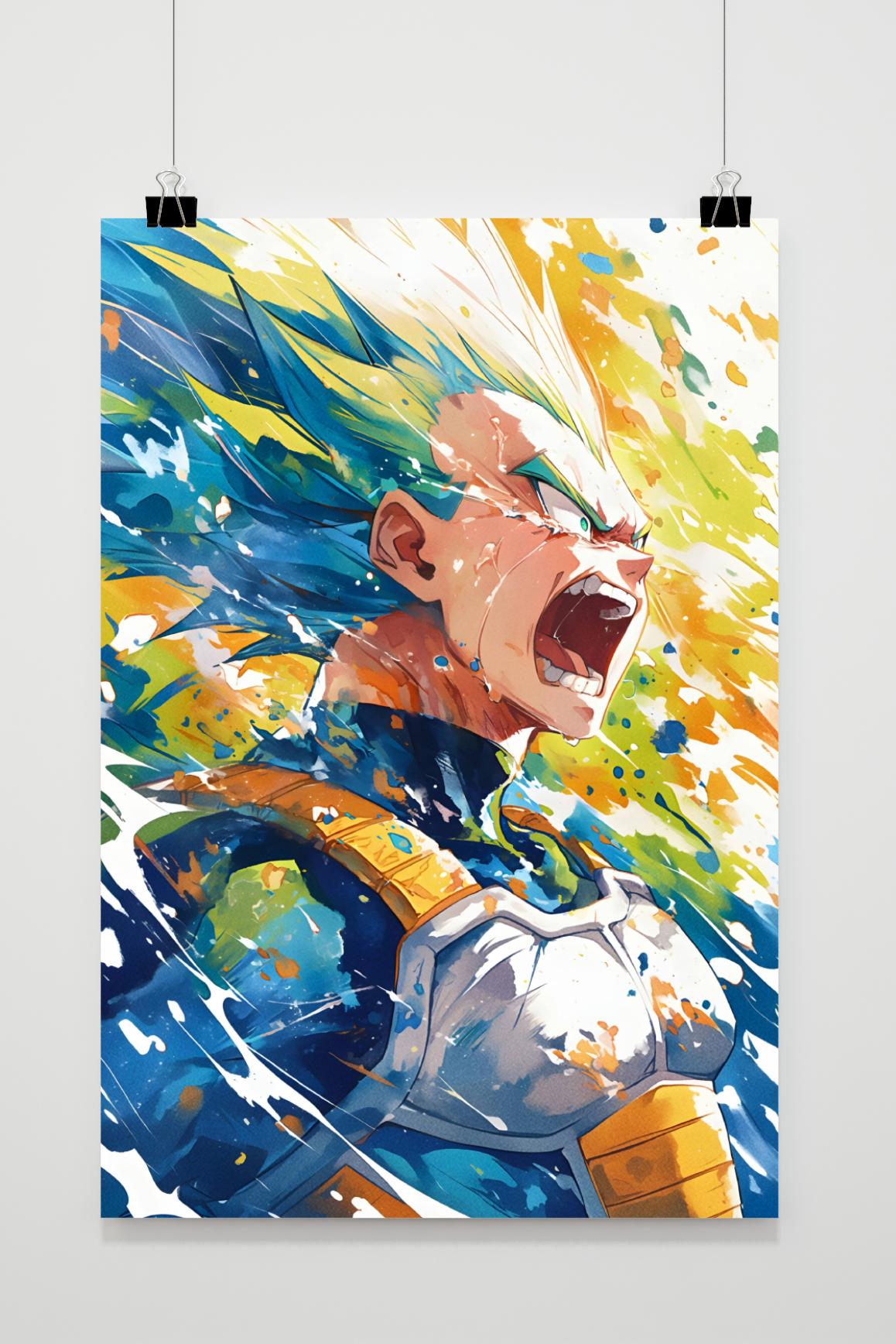 Affiche Dragonball Z Vegeta de 25 Artstreet