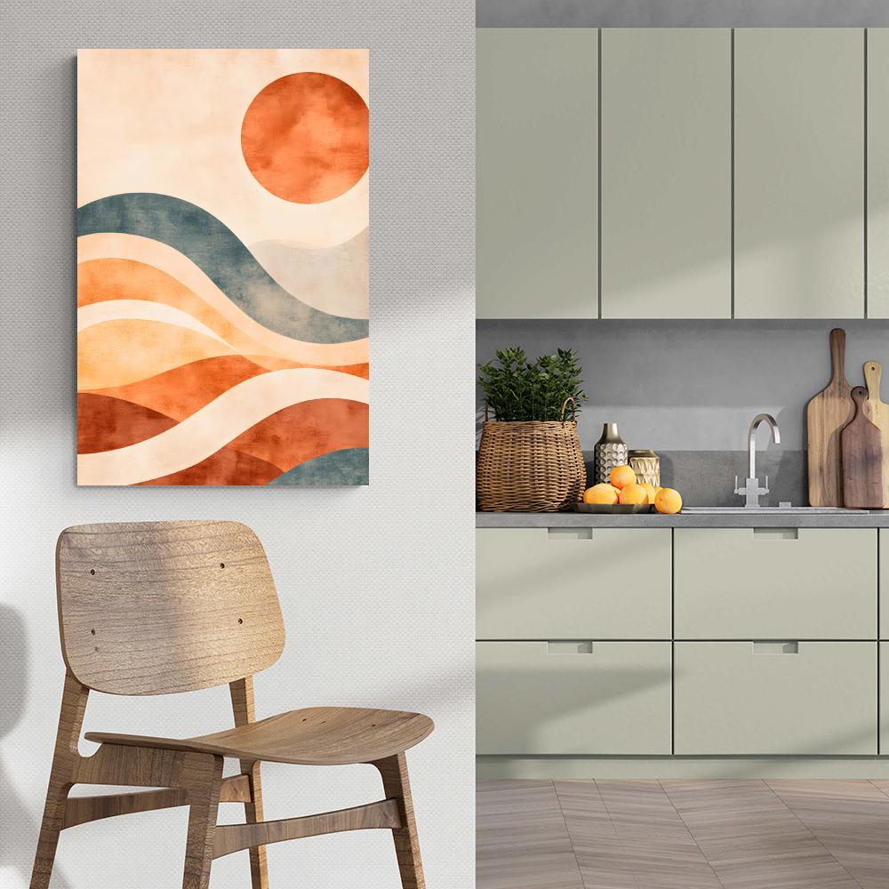 Vague Abstraite dans un intérieur