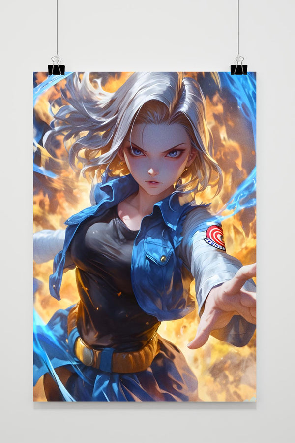 Dragon Ball Z Android 18 poster