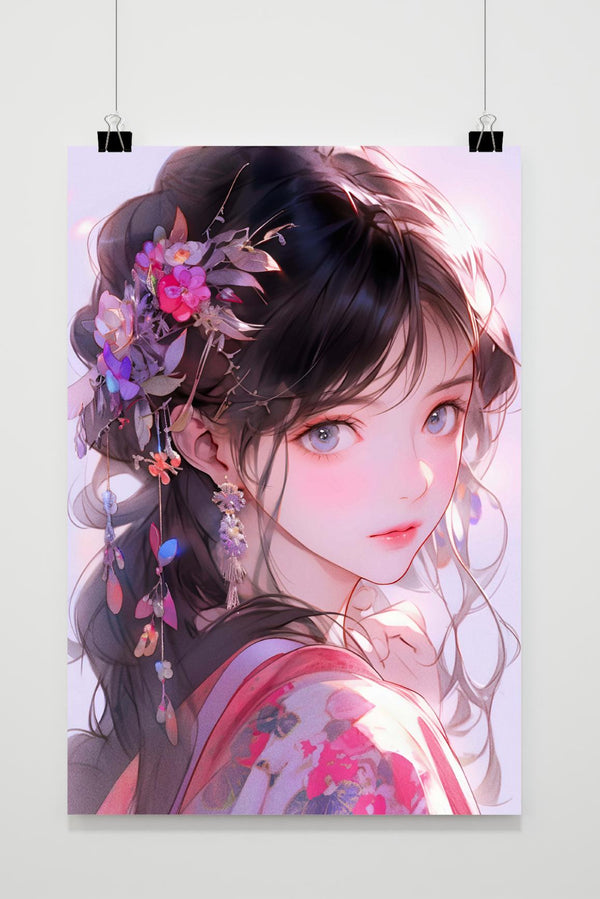 Póster Retrato Anime