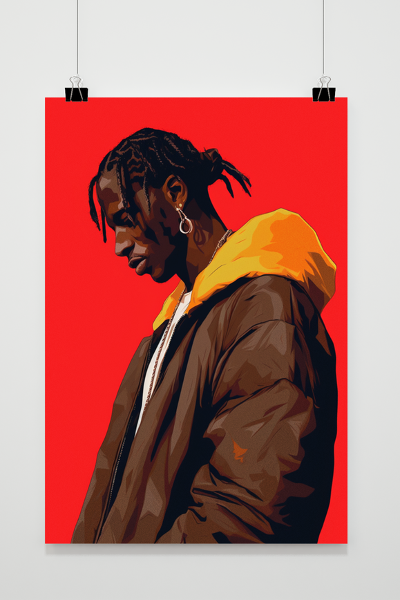 Póster Travis Scott Rood de 25 Artstreet