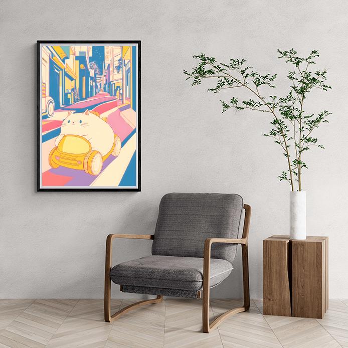 Gros Chat dans un intérieur