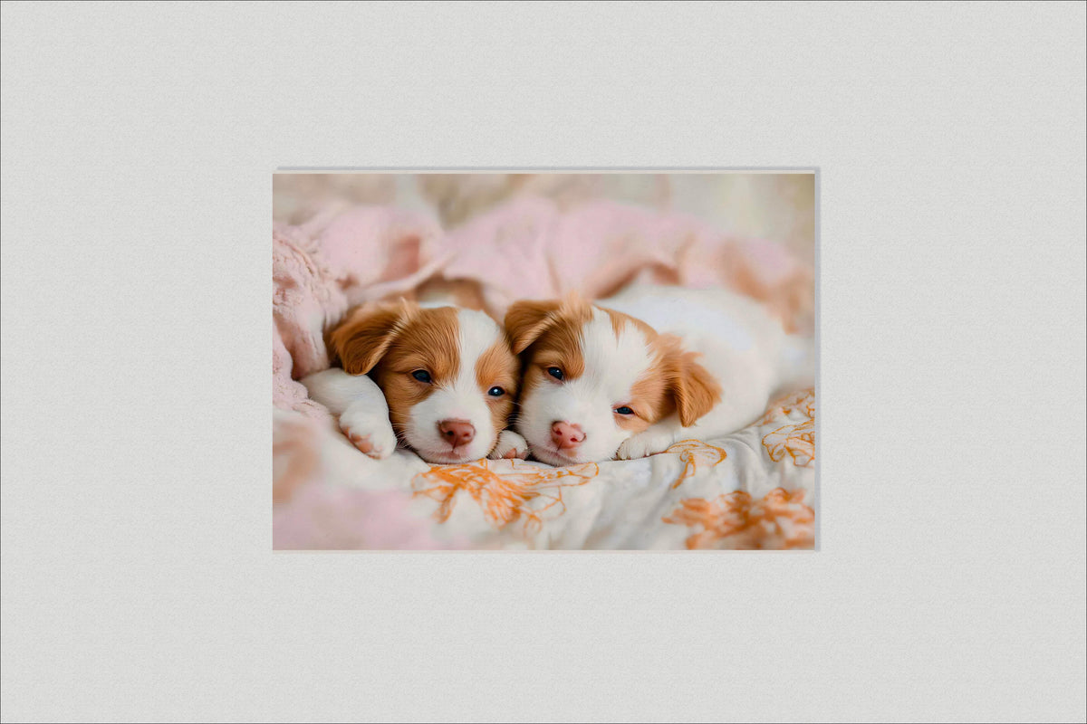Adorables Chiots dans un intérieur