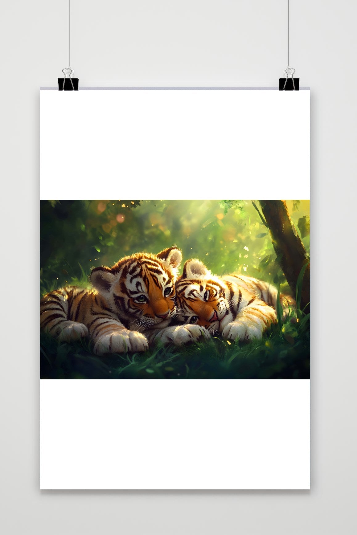 Póster Tigres Adorables de 25 Artstreet