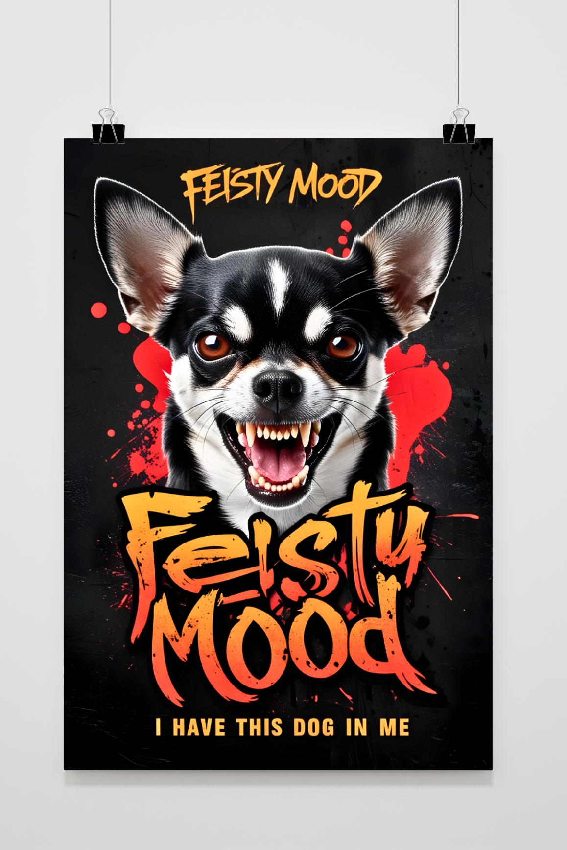 Affiche Chien humeur de feu de 25 Artstreet