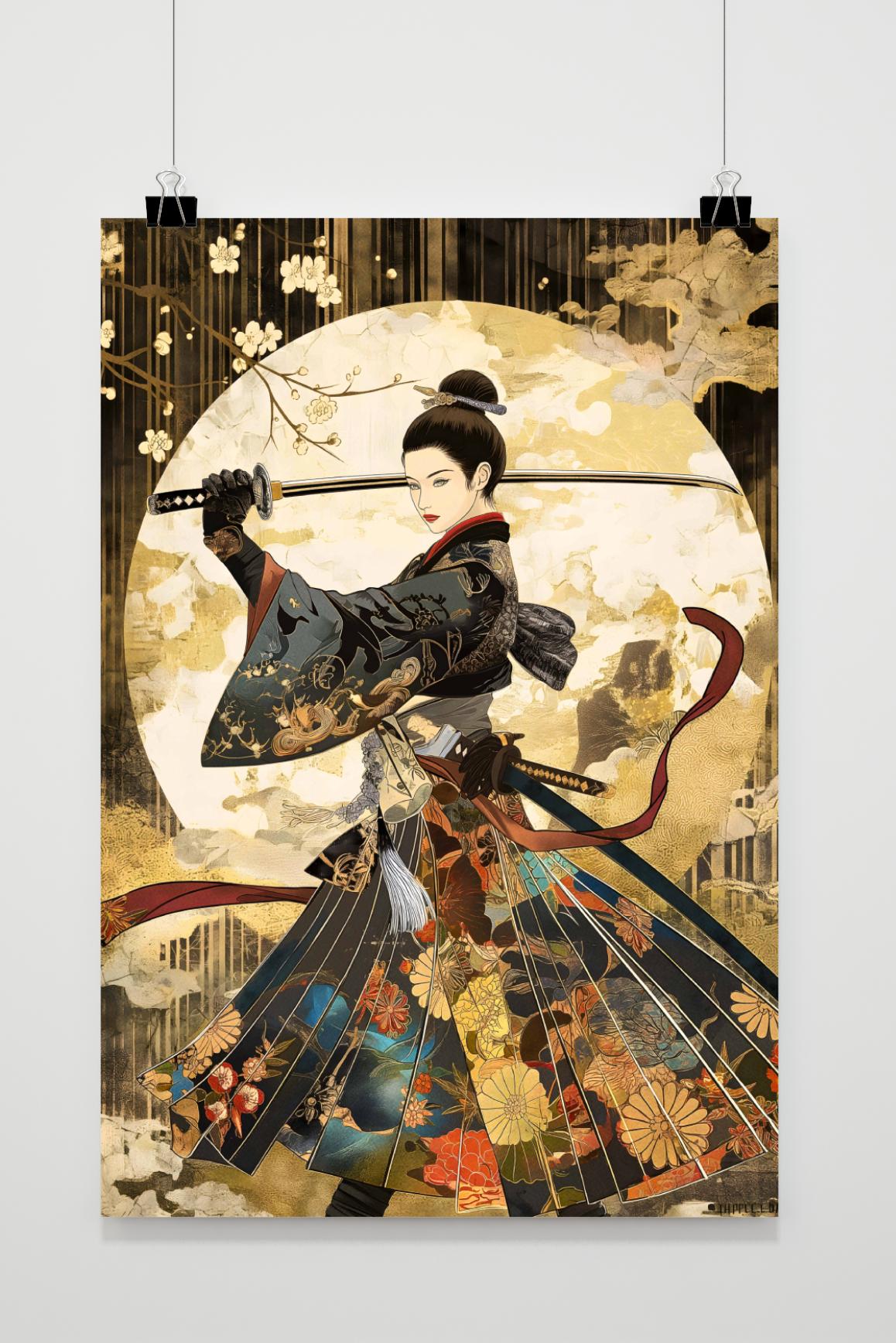 Affiche Kimono Samouraï de 25 Artstreet
