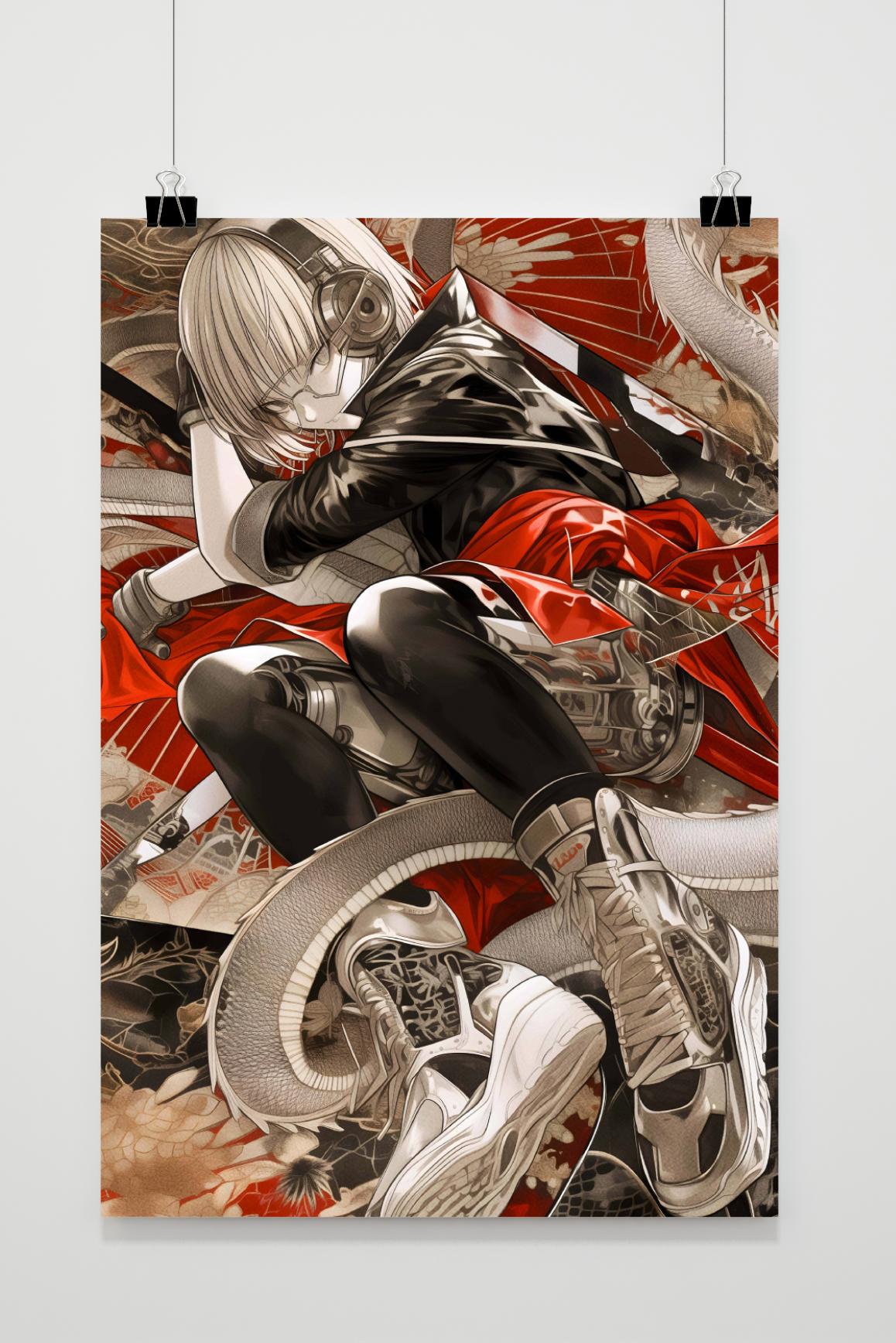 Póster Zapatillas Anime de 25 Artstreet