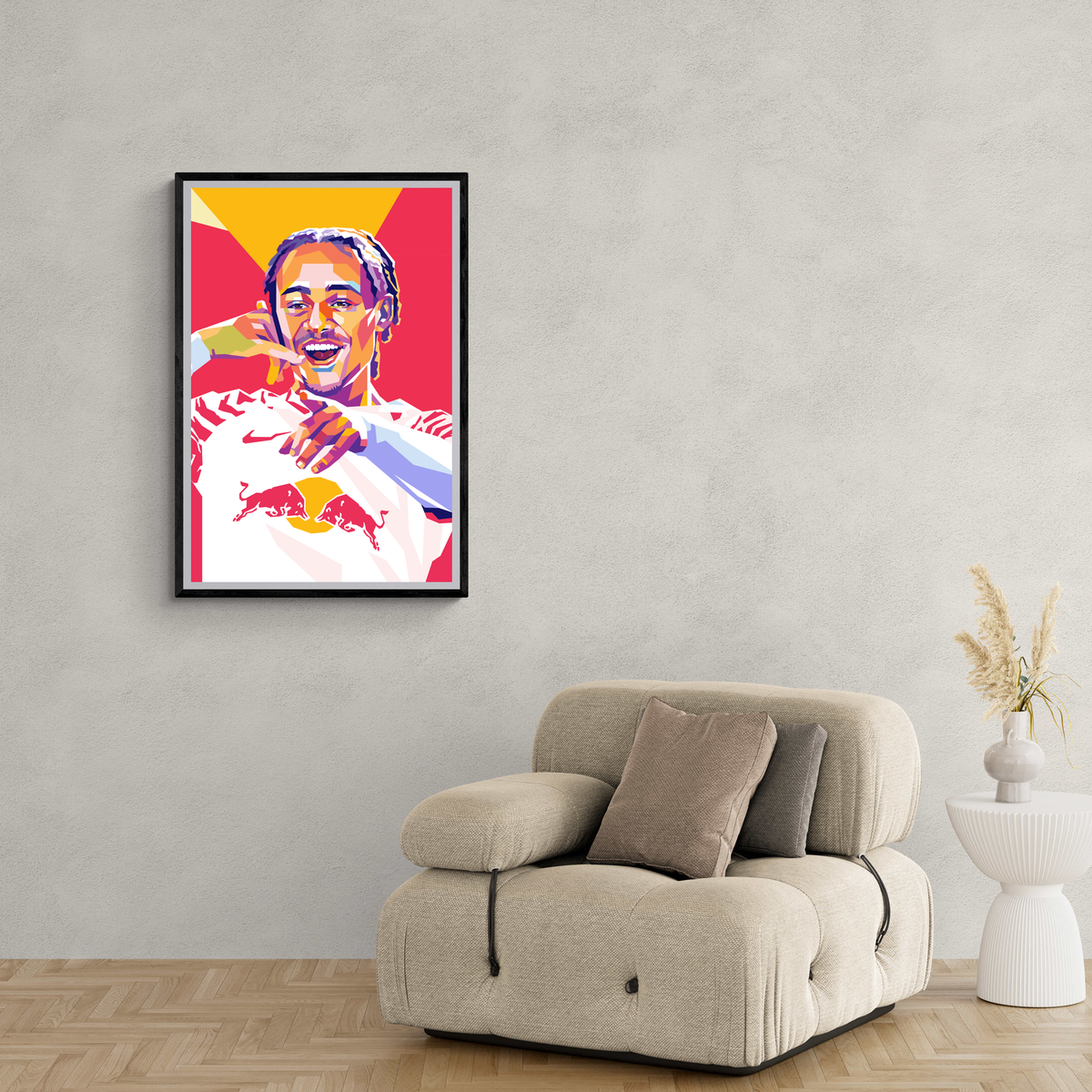 Xavi Simons im Interieur