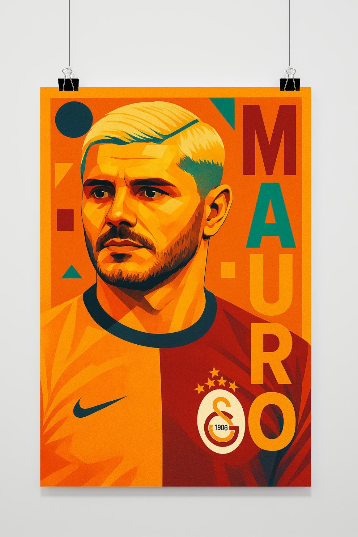 Mauro Icardi Abstract Poster von 25 Artstreet