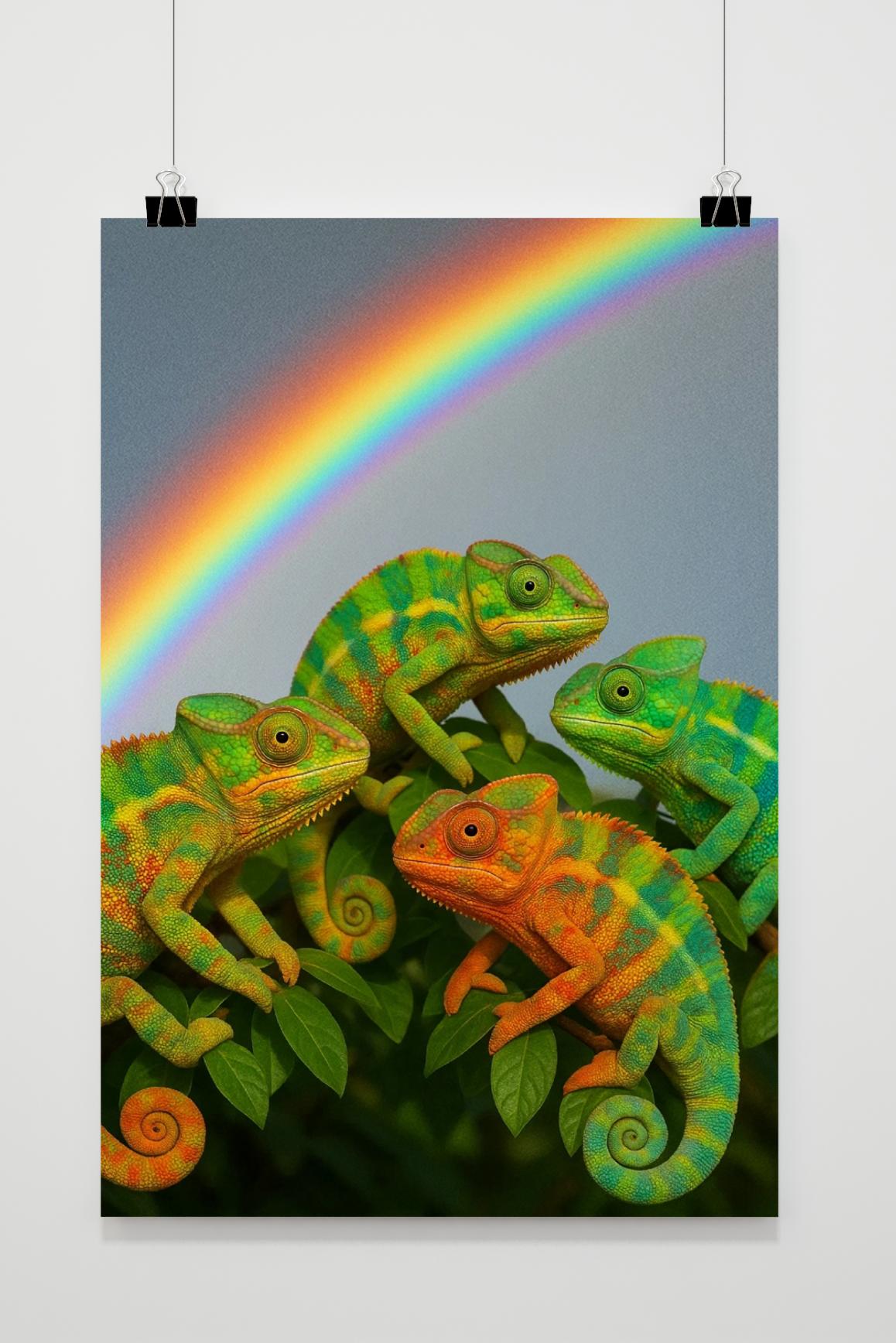 Chameleon Rainbow im Interieur