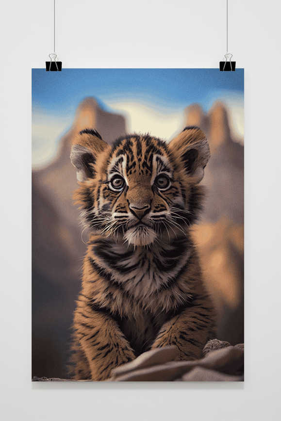 Póster Simba Tigre Bebé de 25 Artstreet