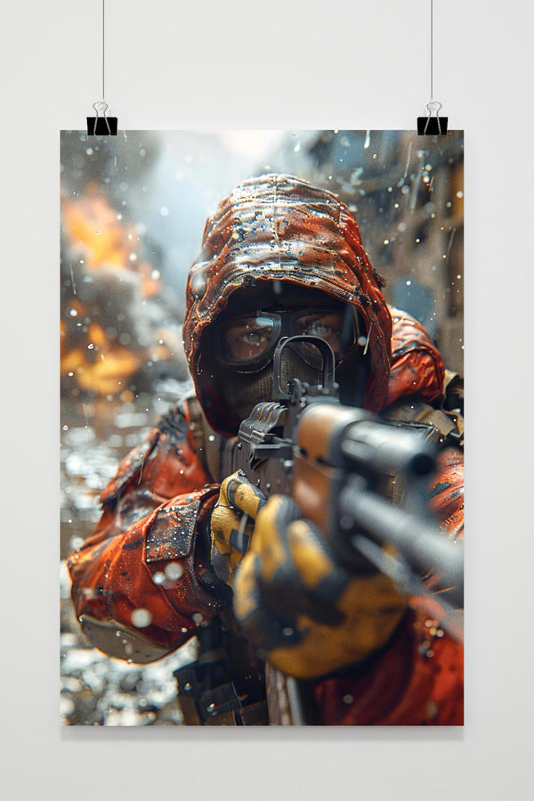 Affiche Tireur au Pistolet