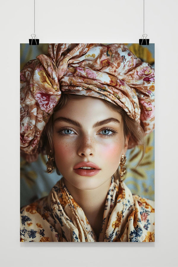 Póster Mujer con Turbante