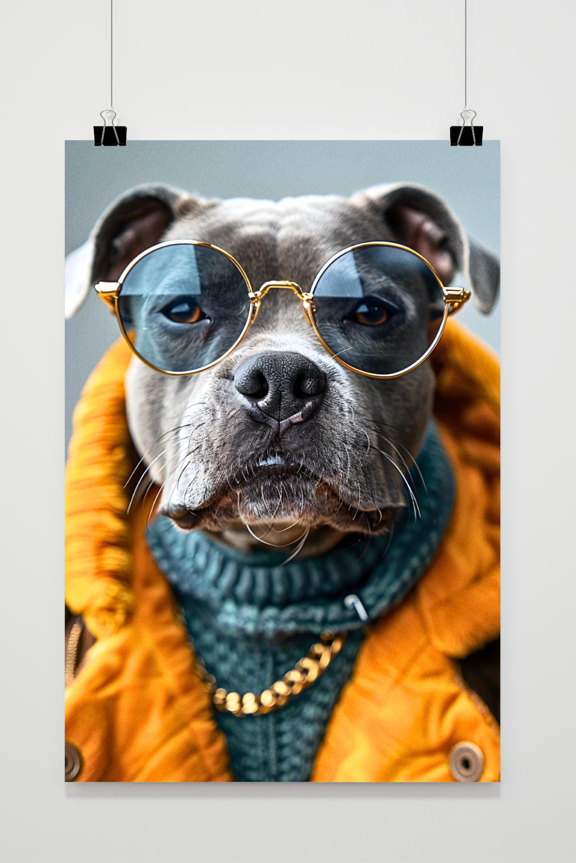 Affiche Chien mode de 25 Artstreet