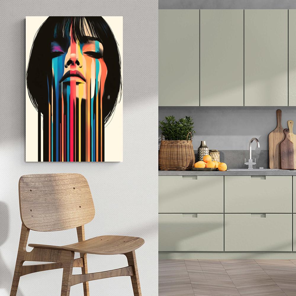 Portrait Art de la Goutte dans un intérieur