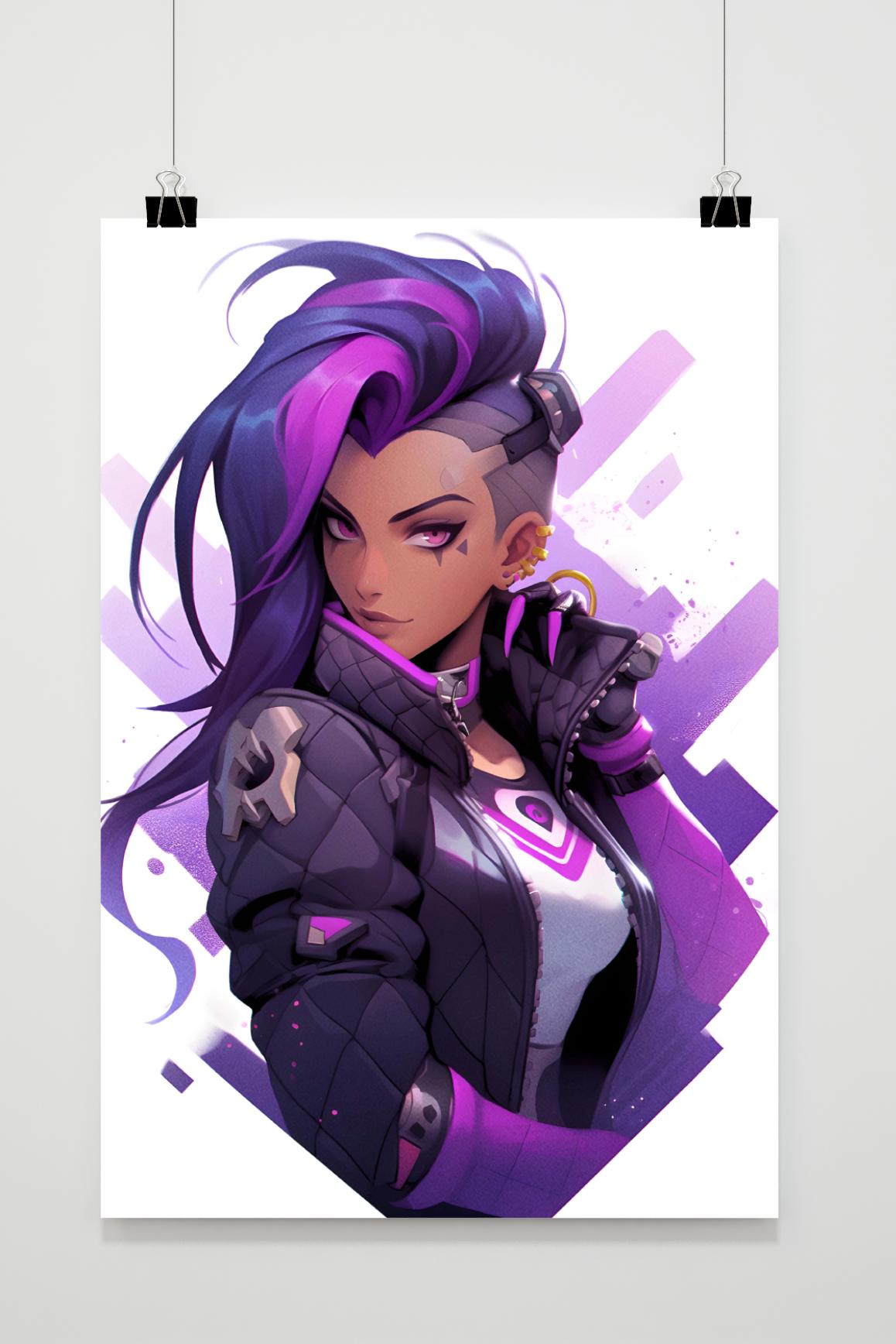 Sombra Overwatch poster van 25 Artstreet