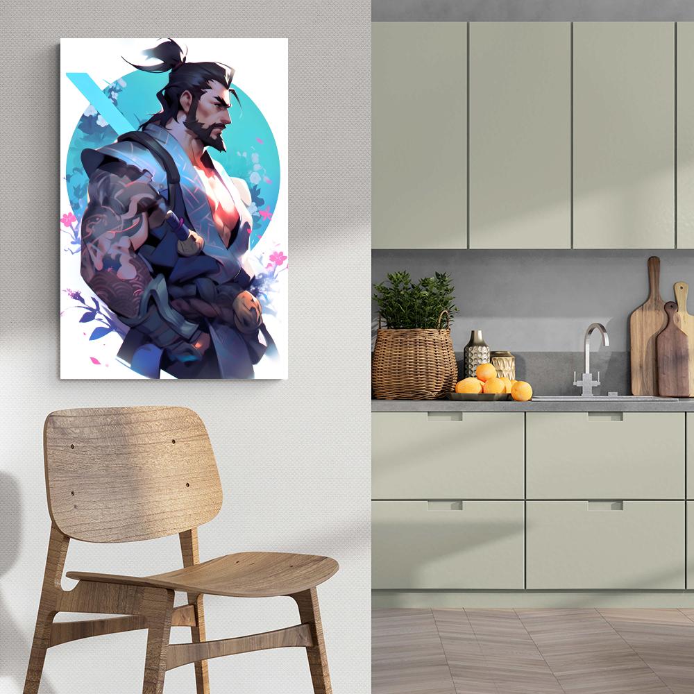 Overwatch Hanzo dans un intérieur