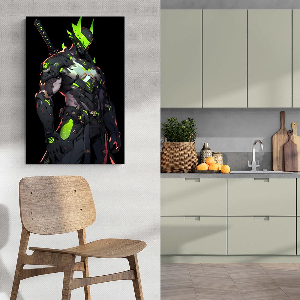 Overwatch Genji dans un intérieur