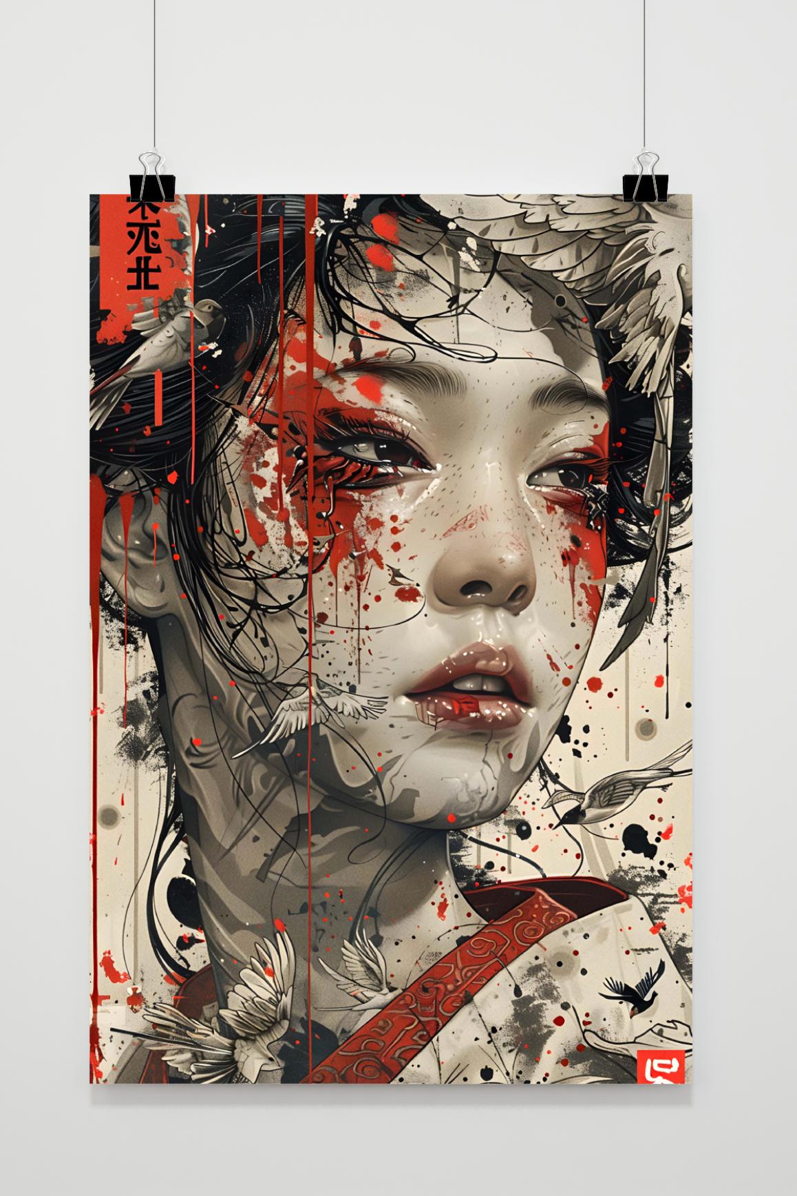 Affiche Fille Orientale de 25 Artstreet