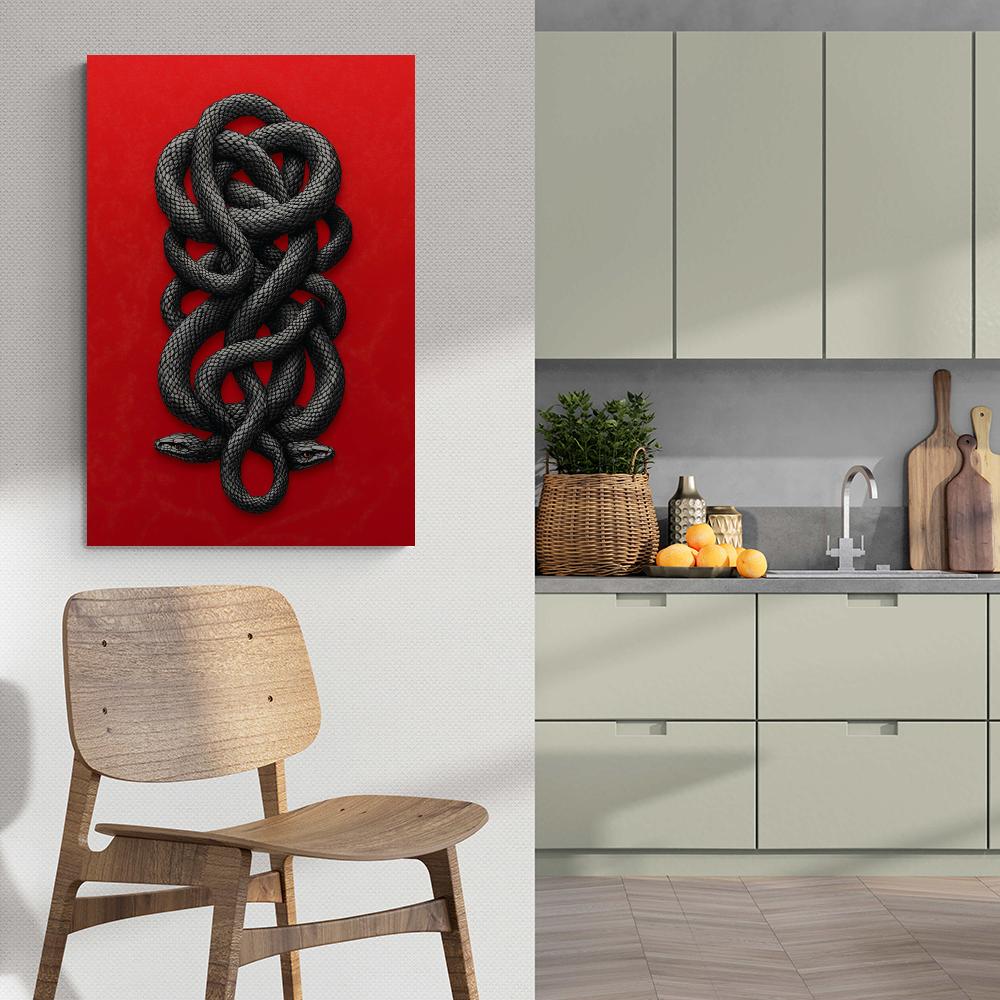Serpents dans un intérieur