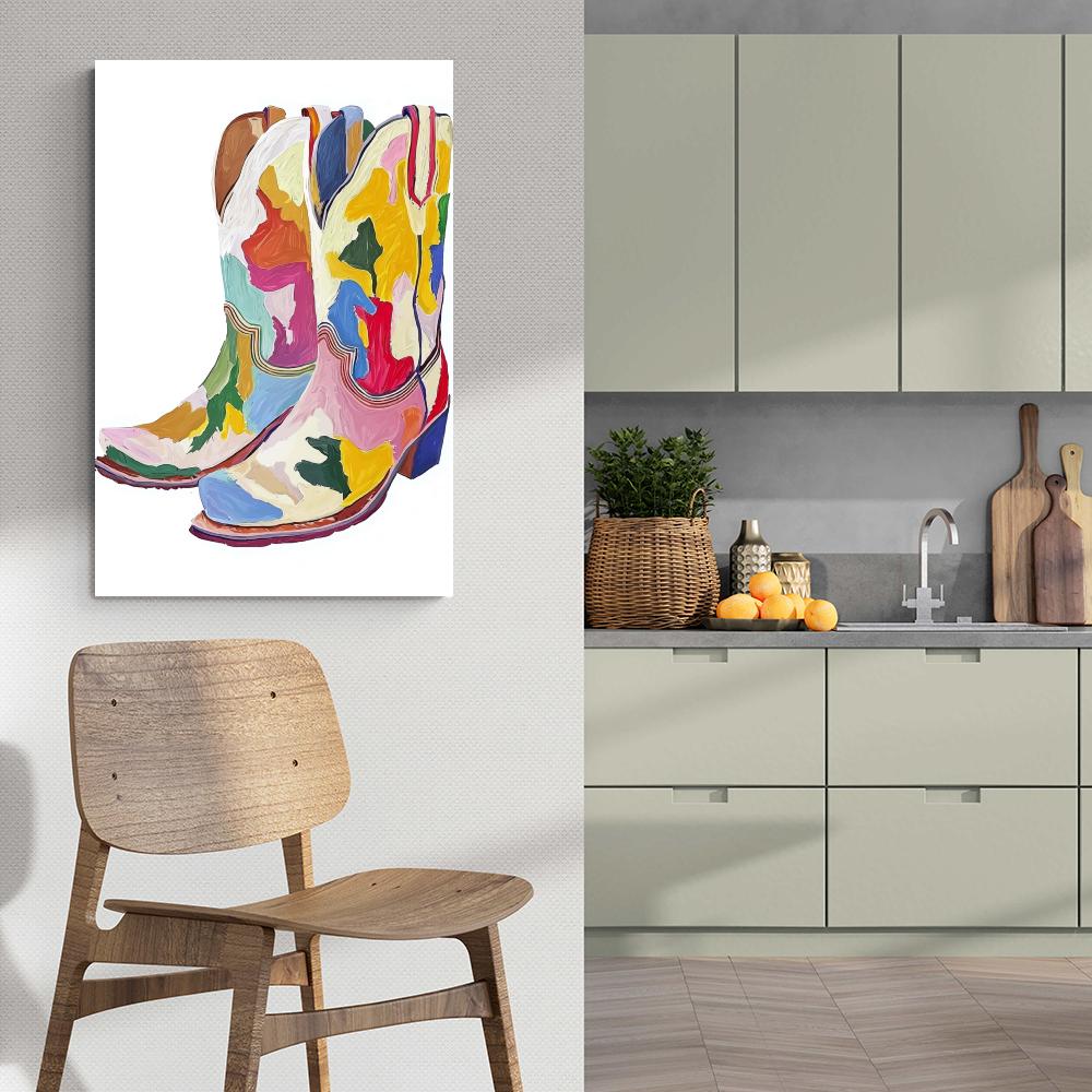 Bottes dans un intérieur