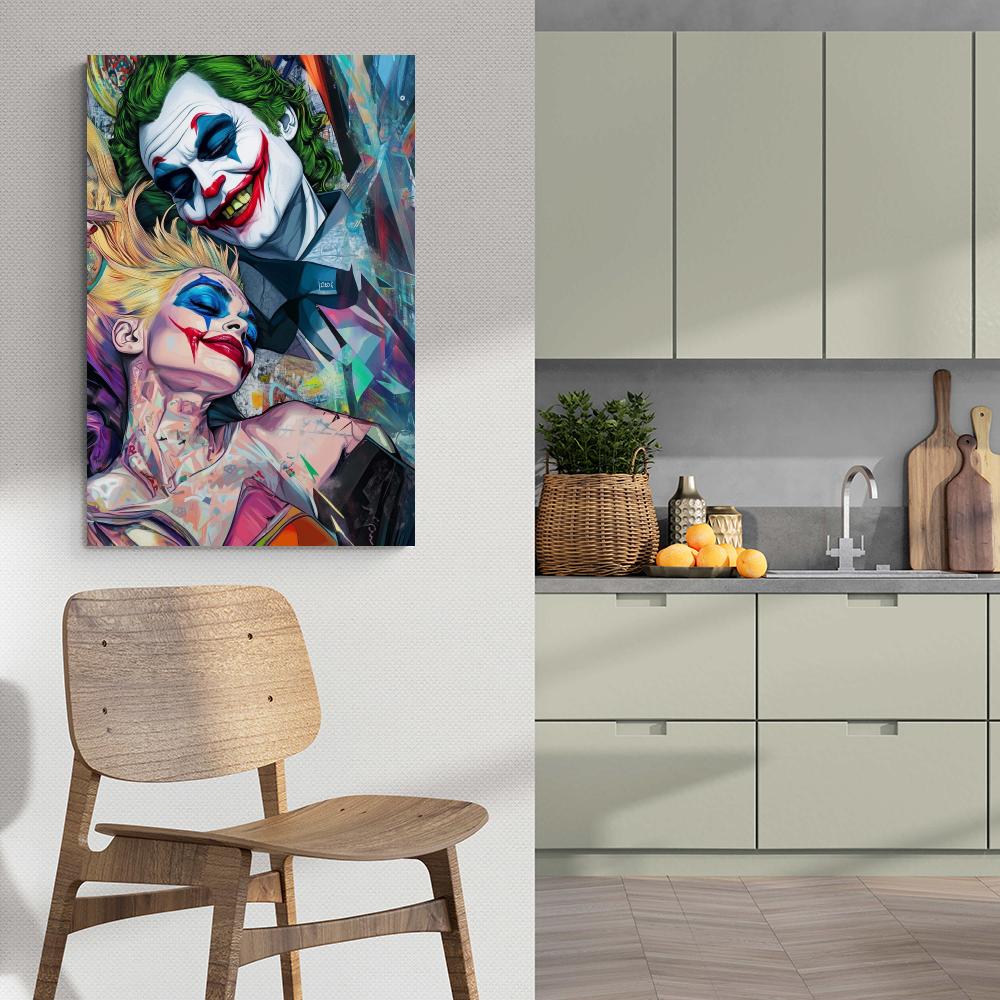 Joker Harley Quinn dans un intérieur