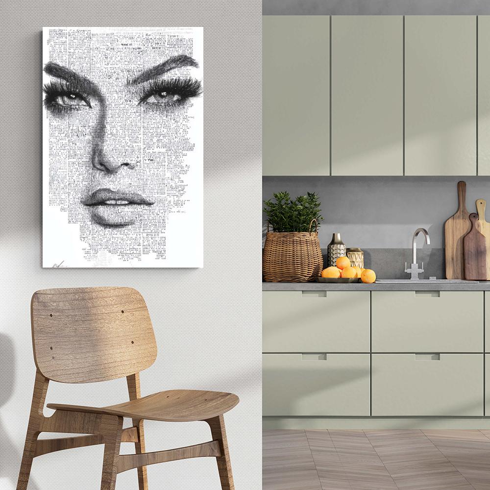Portrait Textuel dans un intérieur