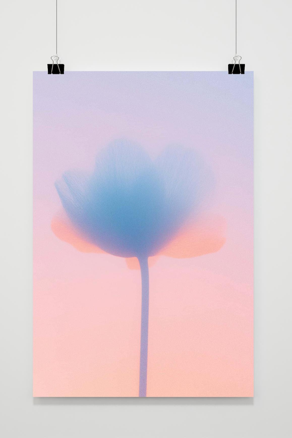 Affiche Fleur Estompée de 25 Artstreet