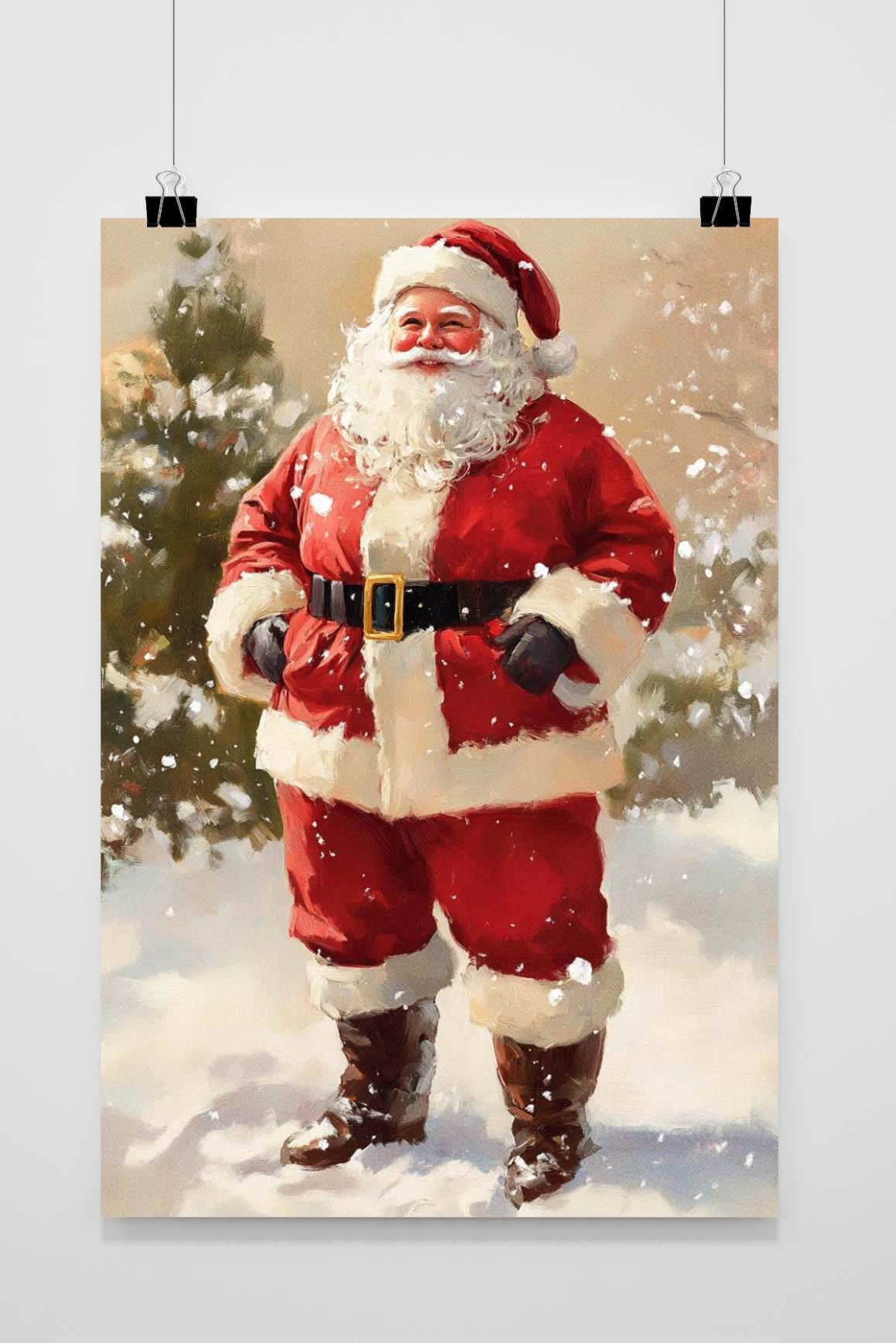 Affiche Père Noël de 25 Artstreet