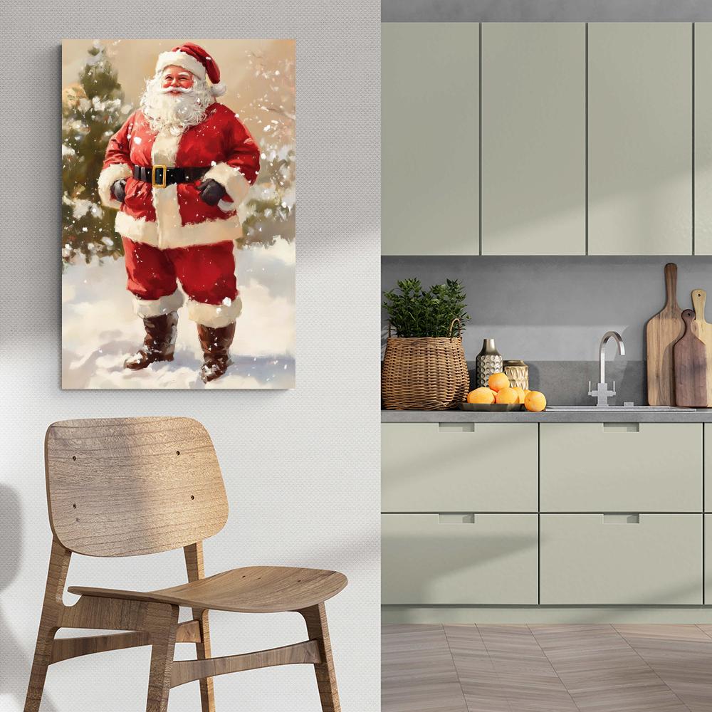 Père Noël dans un intérieur