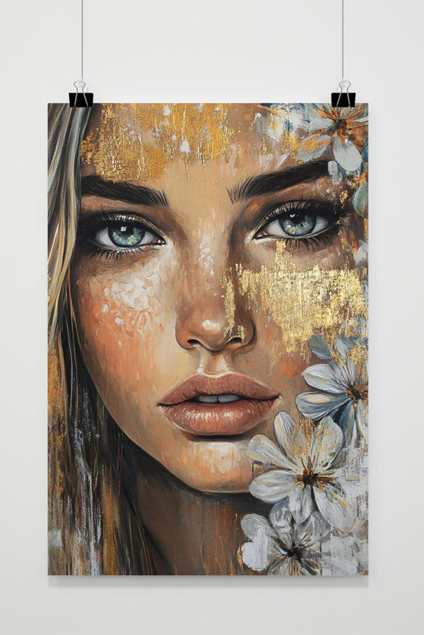 Dame Aquarel poster